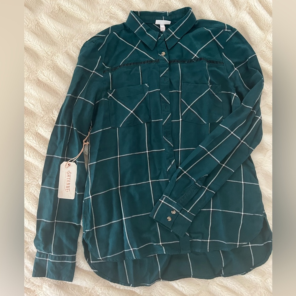 Shyanne Dark Teal Women’s Flannel